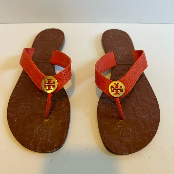 Tory Burch Orange Sandals - Picture 1 of 4